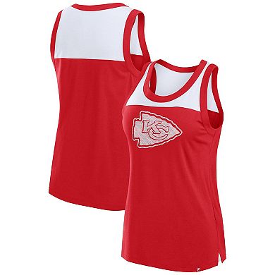 Women's Fanatics Red Kansas City Chiefs Sequin Tank Top