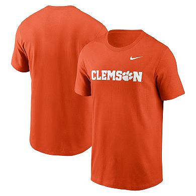 Men's Nike Orange Clemson Tigers Primetime Evergreen Wordmark T-Shirt