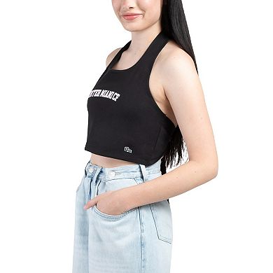 Women's Hype and Vice Black Inter Miami CF Tailgate Halter Cropped Top