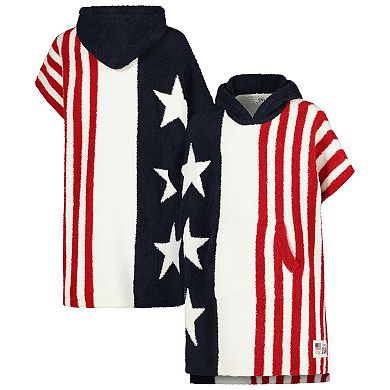 Youth Navy/Red/White Team USA CozyChic Stars and Stripes Cozy Wearable Blanket Hoodie