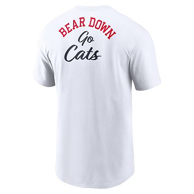 Men's Nike White Arizona Wildcats Blitz 2-Hit T-Shirt