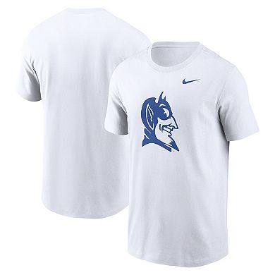 Men's Nike White Duke Blue Devils Primetime Evergreen Alternate Logo T-Shirt