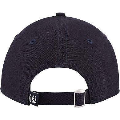 Youth New Era Navy Team USA Crest 9TWENTY Adjustable Hat