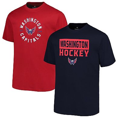 Men's Fanatics Washington Capitals Big & Tall 2-Pack T-Shirt Set