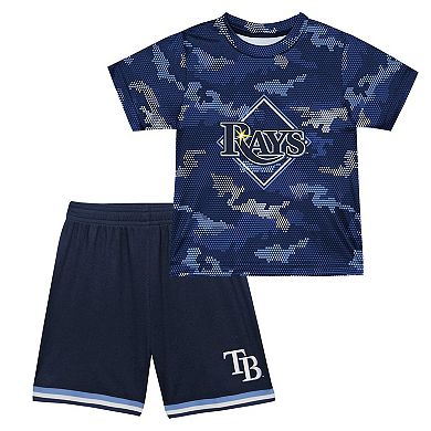 Toddler Fanatics Navy Tampa Bay Rays Field Ball T-Shirt & Shorts Set