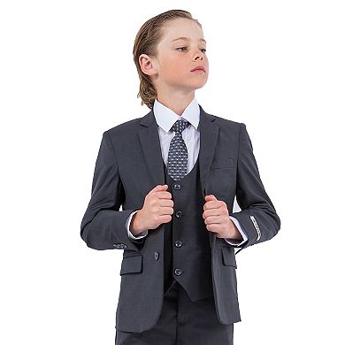 Stacy Adams Boy's 5pc Solid Suit