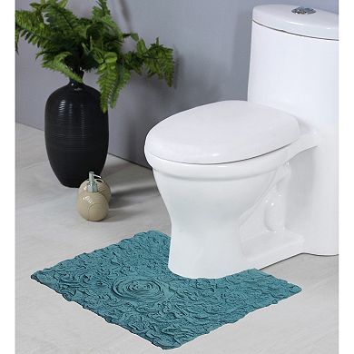 Home Weavers Bell Flower Collection 100% Cotton Tufted Extra Soft And Absorbent Bath Rugs