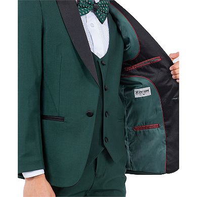 Stacy Adams Boy's 5pc Solid Tuxedo W/ Dress Shirt And Bowtie