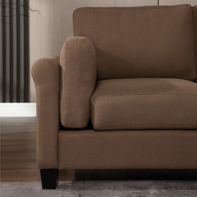 Morden Fort Living Room Sofa Set, Small Comfy 2pcs Sofa+chair Set For Apartment