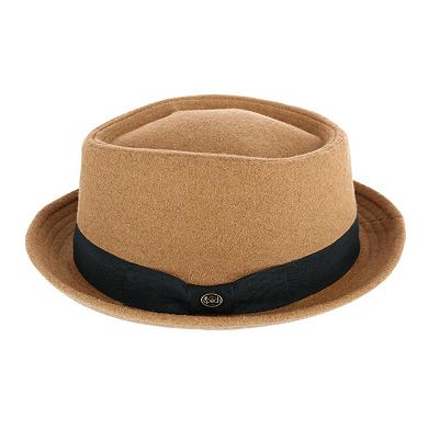 Epoch Hats Company Men's Diamond Shape Wool Fedora With Grosgrain Hatband