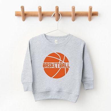 Basketball With Ball Toddler Graphic Sweatshirt
