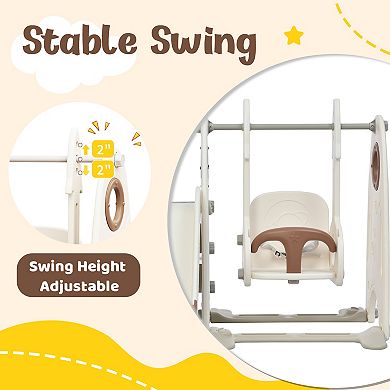 Merax Toddler Slide And Swing Set 3 In 1