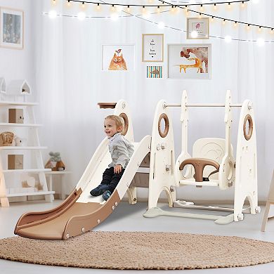 Merax Toddler Slide And Swing Set 3 In 1