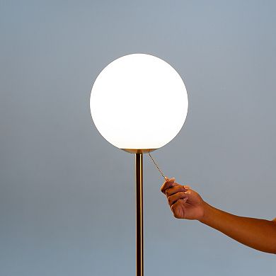 Ozarke Polaris Floor Lamp with LED Light - Brass