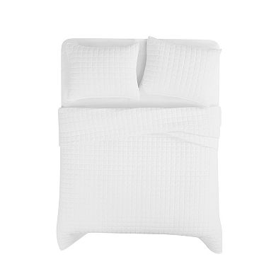 Brooklyn Loom 3 Pc White Quilt Set 