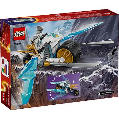 LEGO NINJAGO Zane's Ice Motorcycle Toy Set, Ninja Gift 71816 Building Kit (84 Pieces)