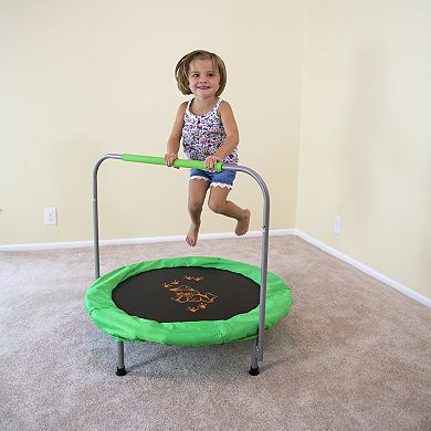 Skywalker Trampolines 36 Inch Round Indoor Mini Trampoline, Rebounder For Kids, Green