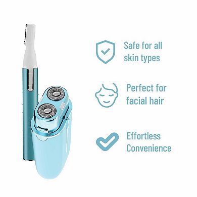 Pursonic Perfect Precision: Facial Trimming, Brow Styling, And Painless Shaving In One Kit.