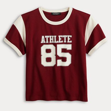 Juniors' Harper & Ivy Varsity Baby Tee