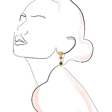 Sonoma Goods For Life?? Gold Tone Stone Drop Earrings