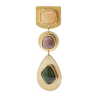 Sonoma Goods For Life® Gold Tone Stone Drop Earrings