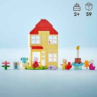 LEGO DUPLO Peppa Pig Birthday House 10433 Building Kit (59 pieces)