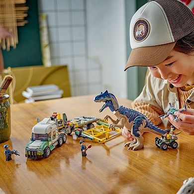 LEGO Jurassic World Dinosaur Missions: Allosaurus Transport Truck 76966 Building Kit (588 pieces)