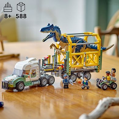 LEGO Jurassic World Dinosaur Missions: Allosaurus Transport Truck 76966 Building Kit (588 pieces)