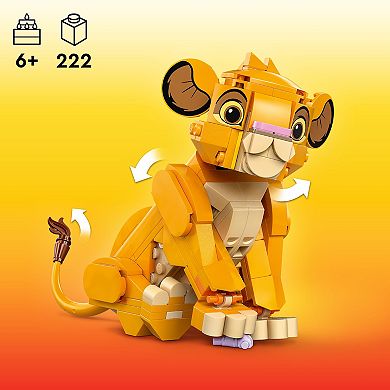 Disney's The Lion King LEGO Simba the Lion King Cub 43243 Building Kit (222 pieces)