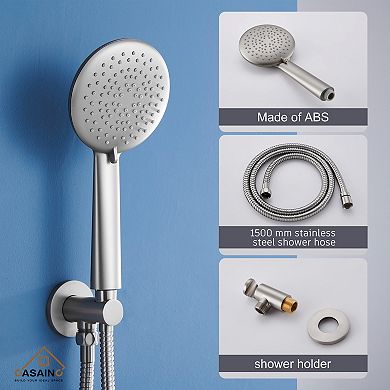 Casainc 9inch Shower System Dual Head Waterfall Shower Bar System