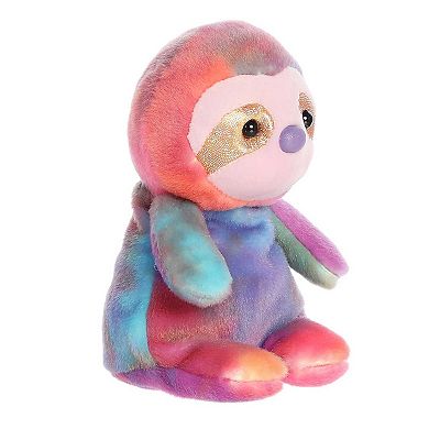 Aurora Small Multicolor Jammies 8" Figgy Sloth Vibrant Stuffed Animal