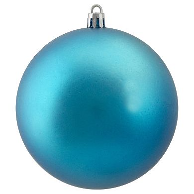 Northlight 12-Pack Turquoise Blue Shatterproof Matte Christmas Ball Ornaments