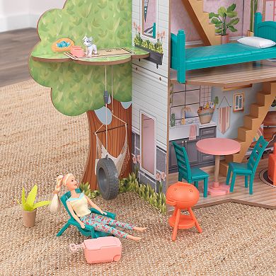 KidKraft Backyard Cookout Wooden Dollhouse Toy Set