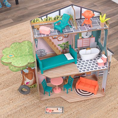 KidKraft Backyard Cookout Wooden Dollhouse Toy Set