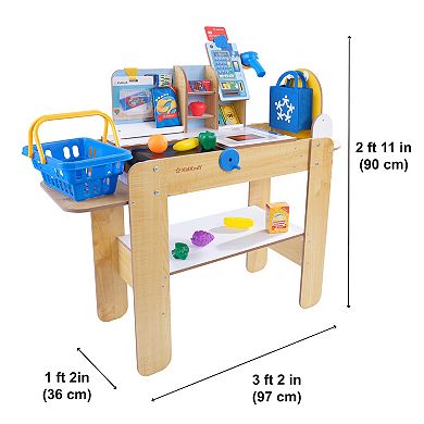 KidKraft Wooden Grocery Store Self-Checkout Center Toy Set