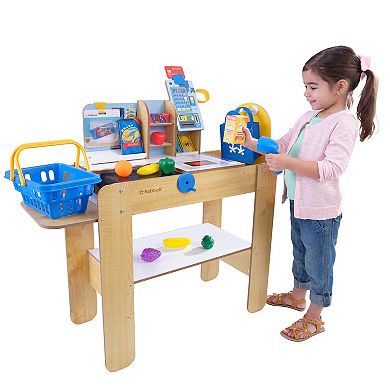 KidKraft Wooden Grocery Store Self-Checkout Center Toy Set