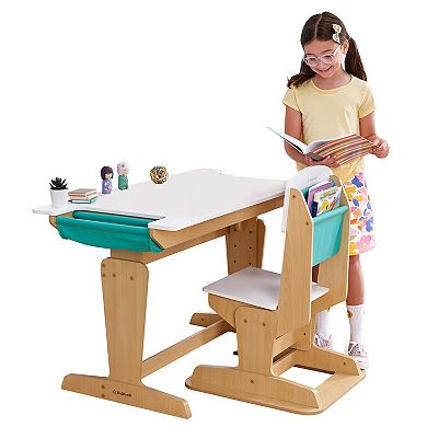 KidKraft Grow Together™ Pocket Adjustable Wooden Desk and Chair