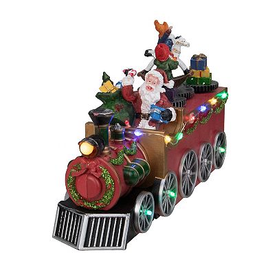 Northlight LED Musical Train With Santa Christmas Village Table Decor