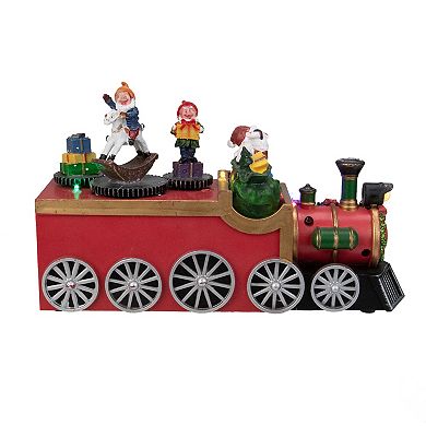 Northlight LED Musical Train With Santa Christmas Village Table Decor