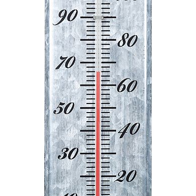 La Crosse Technology 19.5-in. Galvanized Metal Vertical Thermometer