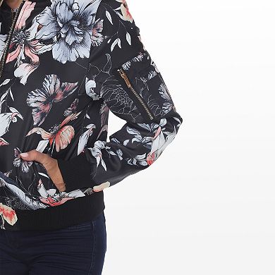 Women's Floral Bomber Jacket