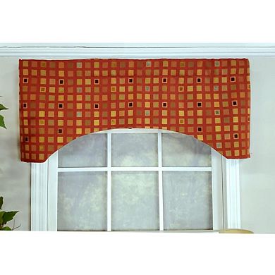 Luxurious Modern Design Orange Lane Victory Swag 3-scoop Window Valance