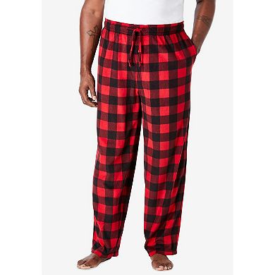 Kingsize Men's Big & Tall Microfleece Pajama Pants