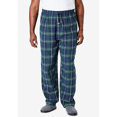 KingSize Men's Big & Tall Flannel Plaid Pajama Pants