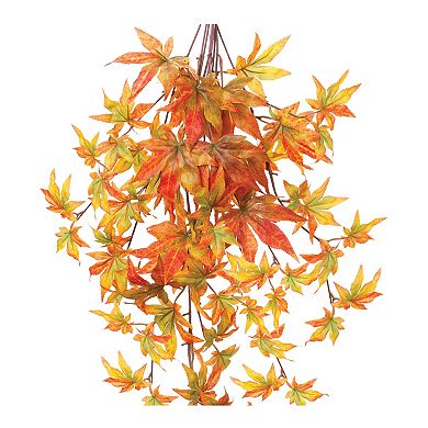 Fall Leaf Hanging Vine (Set Of 2) 31"H Polyester