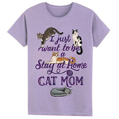 Collections Etc I Just Want To Be A Stay At Home Cat Mom T-shirt