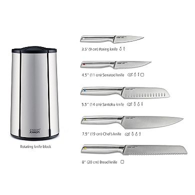 Joseph Joseph Elevate Steel Knives Carousel 6-pc. Set