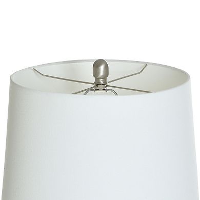 Speckled Cream Table Lamp with Off-White Lamp Shade
