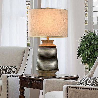 Haver Hill Table Lamp with Oatmeal Lamp Shade