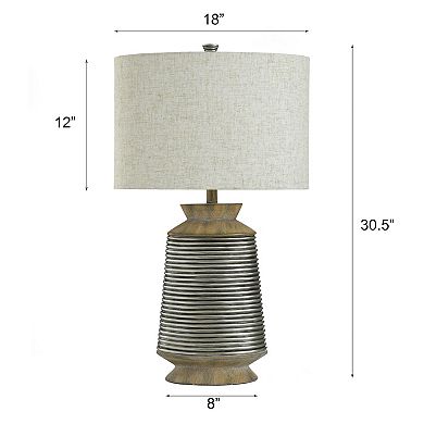 Haver Hill Table Lamp with Oatmeal Lamp Shade